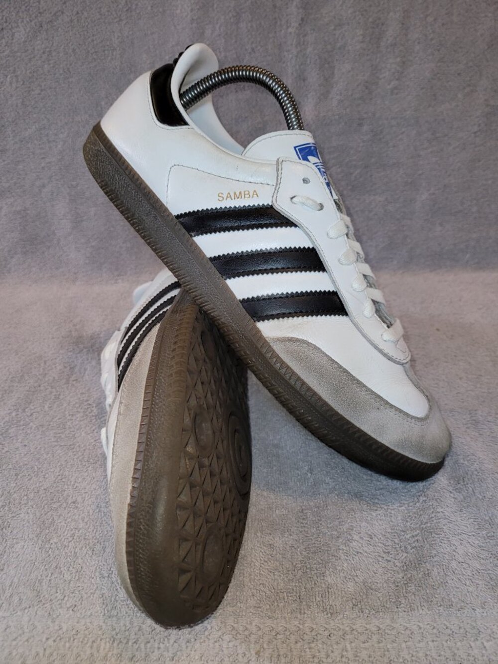 Adidas Samba OG Originals White Black Sneakers Mens Size 10 (#1041) - Picture 15 of 16